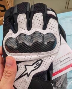 Alpinestars SMX 1 Air V2 Gloves: White & Black - MotorBike Squad (Original) photo review