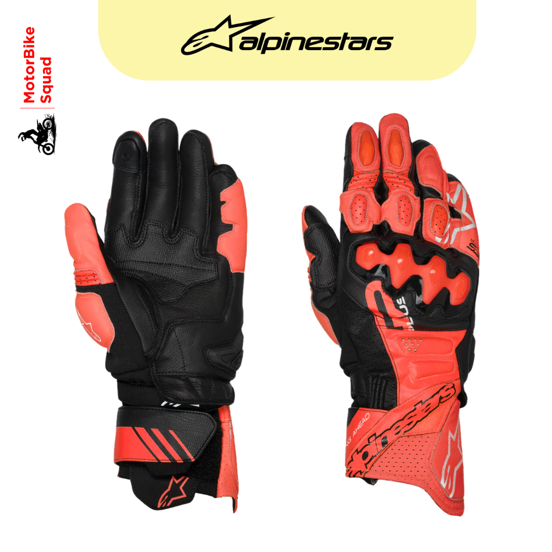 Alpinestars Gp Plus R V3 Leather Gloves Red - MotorBike Squad