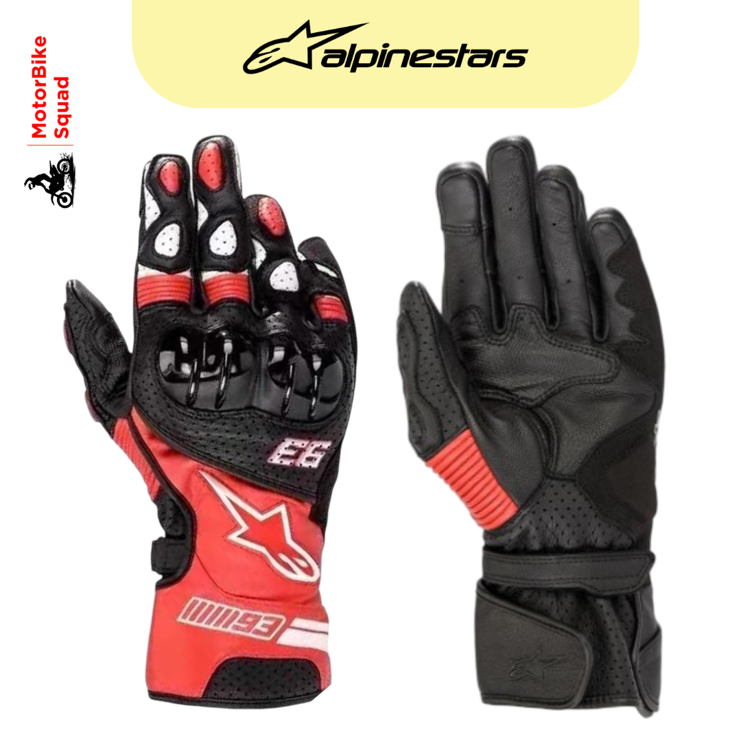 Alpinestars MM93 Twin Ring Gloves Red Black White - MotorBike Squad