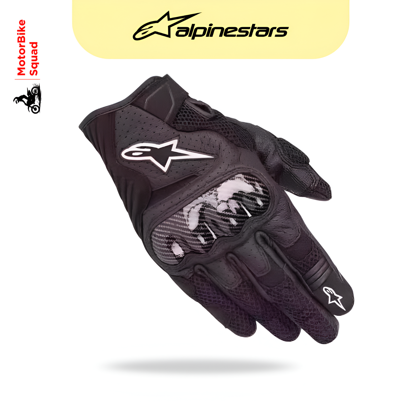 Brand: Alpinestars Model: SMX-1 Air V2 Type: Short Cuff Riding Gloves Material: Premium Leather + High-Airflow Mesh Available Sizes: S, M, L, XL Fast Delivery: 2–3 Days Delivery Charges: Free Secure Shipping + Tracking Provided Trusted by riders across India