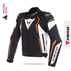 DAINESE Dyno Tex: Black | White | Fluo-Orange - MotorBike Squad