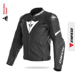 Dainese Avro 4 Motorcycle Black Leather Jacket - MotorBike Squad