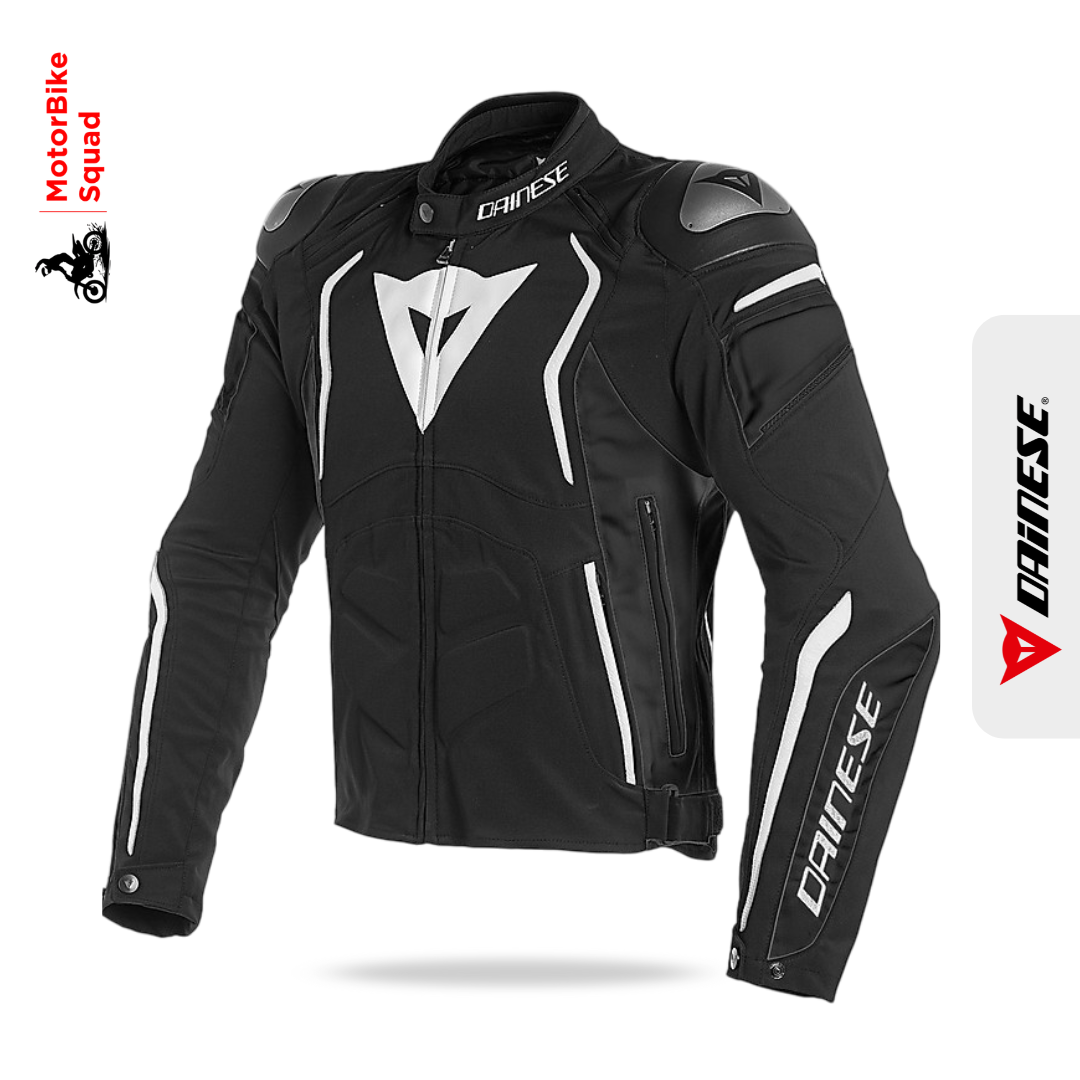 Dainese Estrema Air Tex Jacket - Black White: MotorBike Squad