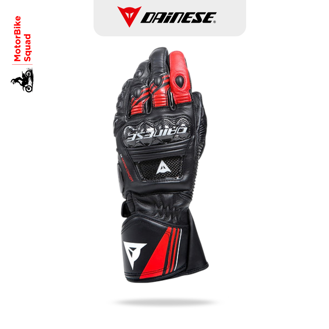 Dainese Druid Black & Red Gloves - MotorBike Squad