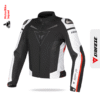 Dainese Super Speed Tex Jacket A Collection - Black White Red: MotorBike Squad