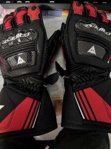 Dainese Druid Black & Red Gloves Limited Addition - MotorBike Squad (Original) photo review