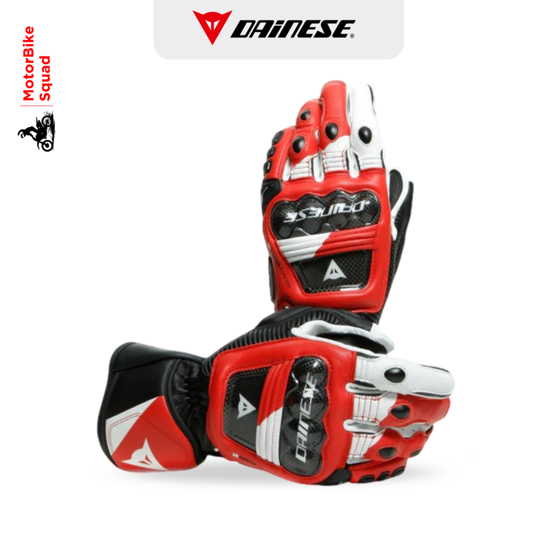 Dainese Druid 3 Gloves Black White Lava Red - MotorBike Squad (1)
